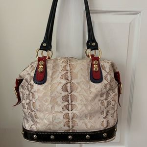 Marino Orlandi sharkskin slouchy handbag